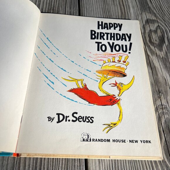 Happy Birthday to You!, Dr. Seuss, Random House, New York c 1959 Dust Jacket - Picture 6 of 10